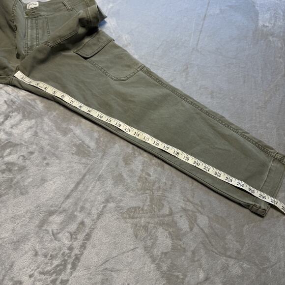 J. Crew Pants Womens 29 Slim Fit Cargo Military Green Pockets Stretch Chinos - Picture 5 of 14